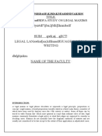 Ertyertdf LJBN LJBLK (LHMNBSDF: Title: Dfjkasefawfradfsdfa Study On Legal Maxims