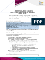Guía de Actividades y Rúbrica de Evaluación - Fase 4 - La Influencia de Los Proyectos y Planes de Vida para La Dinámica Del Desarrollo Comunitario. PDF