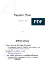 Melody in Music: Patel Ch. 4.3
