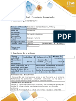 Guía de actividades y rubrica de evaluación - Fase final - Presentación de Resultados