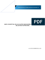 MAPA CONCEPTUAL DE LOS CUATRO INDICADORES DE LA EVALUACIÓN DEL ESTADO NUTRICIONAL 2