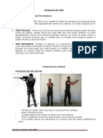 Técnicas de tiro policial y posiciones del tirador