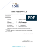 Certificado de Trabaj 1o