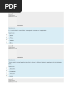 Quiz 3: Answer Saved Marked Out of 1.00