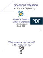 The Engineering Profession: E10 - Introduction To Engineering