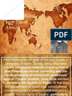 Dr. Jose Rizal:: First Travel Abroad