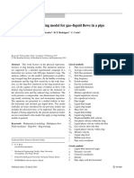 Analysis of Slug Tracking Model For Gas-Liquid Flows in A Pipe.