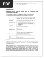 Task Based Lesson Plan Model 1