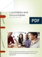 Countables vs Uncountables: A Guide to Nouns