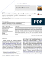 Estimation of The Contribution of Road Traffic Emissions To Particulate Matter Concentrations From Field Measurements: A Review PDF