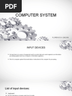 Computer System: Florencio A. Bacani