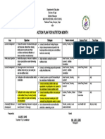 Action Plan For Nutrition Month: Learner Development