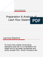 Preparation & Analysis of Cash Flow Statements