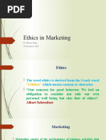 Ethics in Marketing 14 December