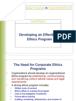 Developing An Effective Ethics Program: Ethical Decision