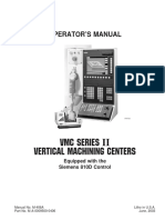 VMC Series Vertical Machining Centers: Operator'S Manual