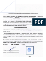 Autorización de Envio de Documentacion Laboral