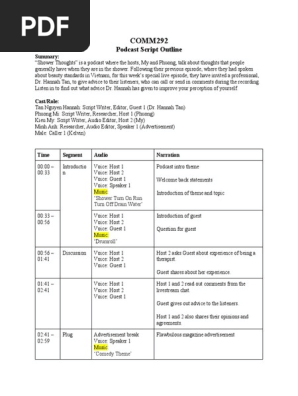podcast script