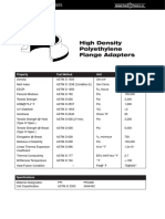 High Density Polyethylene Flange Adapters: Property Test Method Unit Nominal Value