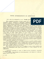 Giuglea, G., Note Etimologice Si Lexicale, Limba Romana, An XIV, Nr. 6, 1965, P. 651-669