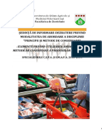 Şedinţă de Informare-Dezbatere Privind Modalitatea de Abordare A Disciplinei "Principii Şi Metode de Conservare"