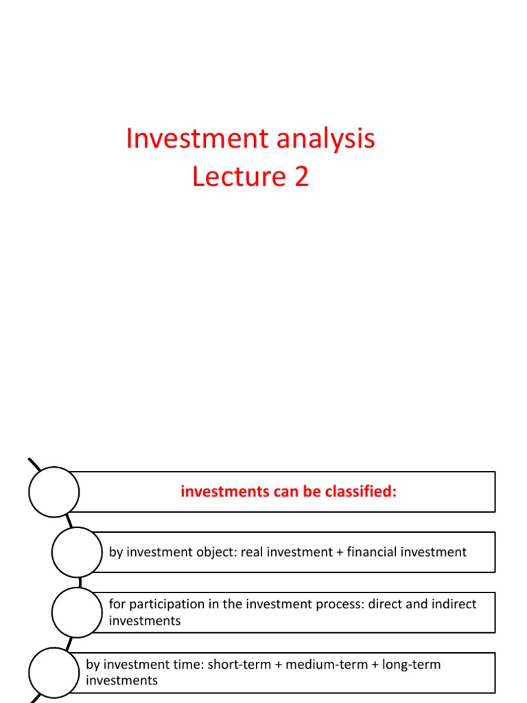 Investment Analysis and Strategies Guide | PDF | Investment Management ...