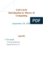 CSCI 2670 Introduction To Theory of Computing: September 28, 2005