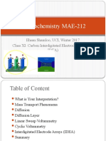 Electrochemistry MAE-212: Ehsan Shamloo, UCI, Winter 2017 Class XI: Carbon Interdigitated Electrode Arrays (C-Idea)