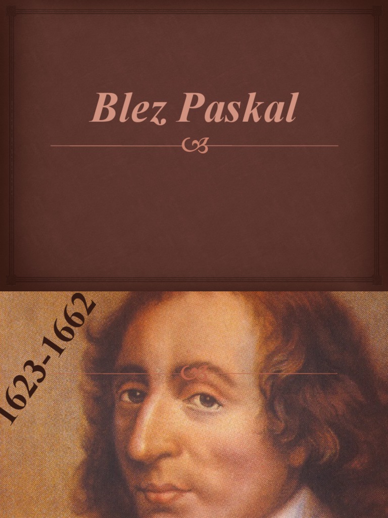 Blez Paskal | PDF