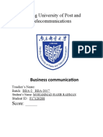 Business Communication F17120208