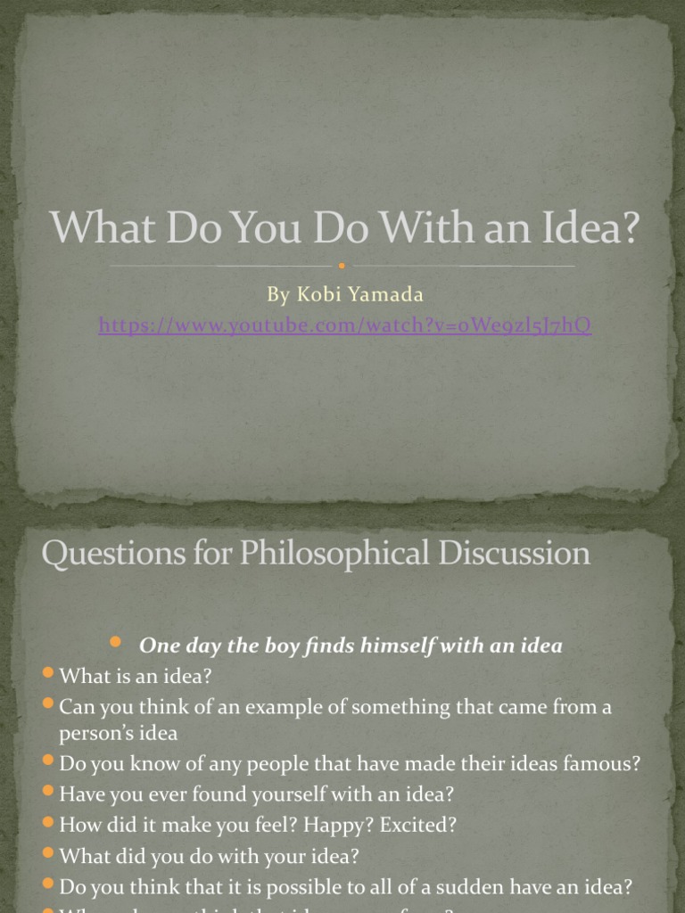 What Do You Do With An Idea | PDF