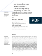 Tomka Kisic (2018) From Inconsistencies to Contingencies - Understanding Policy Complexity of Novi Sad 2021 European Capital of Culture.pdf