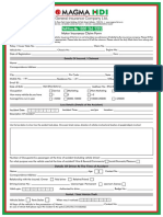 Motor Insurance Claim Form: Ddmmyyyy