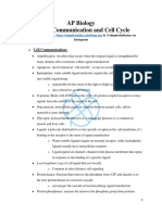 AP Biology Unit 4 - Communication and Cell Cycle