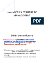 Cursul8 - MM - MANAGERII SI STILURILE DE MANAGEMENT