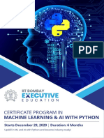 Certificate Program In: Machine Learning & Ai With Python