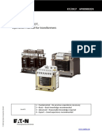 Transformer: Transformer ST.., DT.. Operation Manual For Transformers