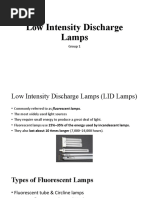 Low Intensity Discharge Lamps: Group 1