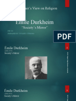 Philosopher's View On Religion: Émile Durkheim