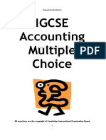 Igcse Accounting Multiple Choice: Prepared by D. El-Hoss