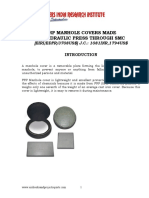 Project Report On FRP Manhole Covers Made in Hydraulic Press Through SMC