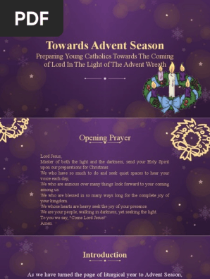 Towards Advent Season