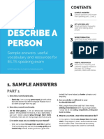 015 Describe A Person IELTS Speaking Topic PDF 09 2020