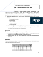 Soil Mechanics Exercises Exercise 1: Identification and Stress State