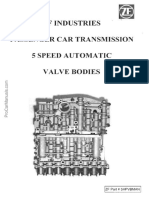 ZF Passenger Car Transmission 5 Speed Automatic Valve Bodies 5HPVBMAN PDF