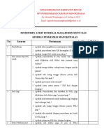 3.1.4.3 Instrumen Audit Internal