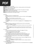 Acceleration Displacement Distance Motion Reference Point Satellite Speed Velocity