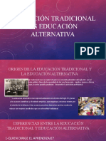 Educación Tradicional Vs Educación Alternativa