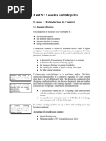 Unit 5: Counter and Register: Lesson 1: Introduction To Counter