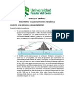 TRABAJO DE MECÁNICA (Movimiento en Dos Dimensiones y Dinámica)